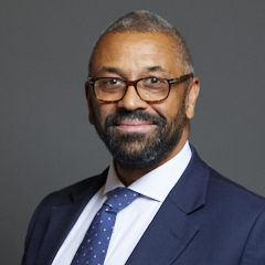 Official portrait of Sir James Cleverly