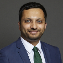 Official portrait of Saqib Bhatti